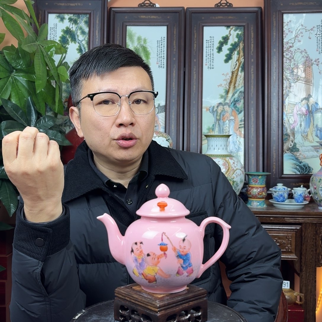 摆件陶景德镇陶瓷手工壶