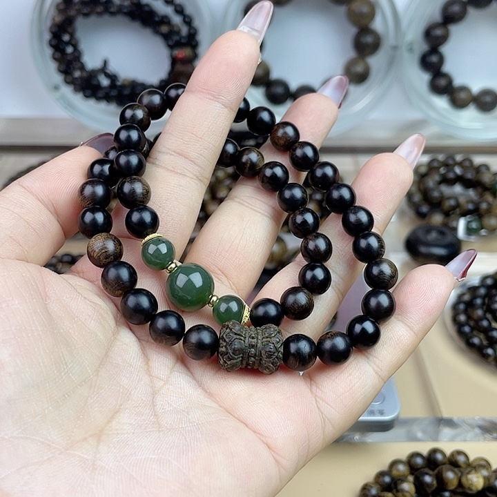 沉香手串用****7顺化紫奇留疤嘤子虎斑