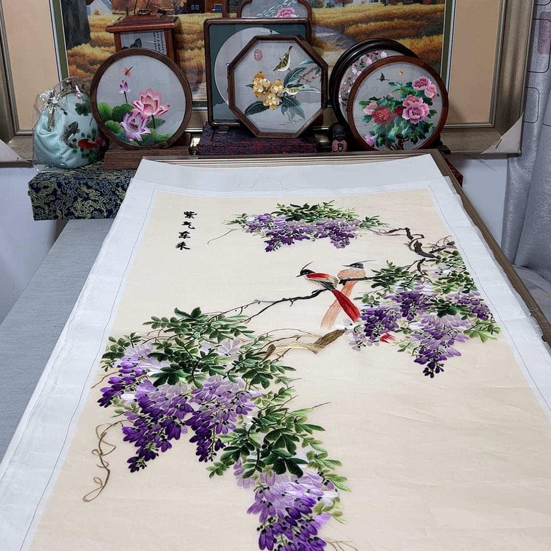 刺绣纯手工刺绣画