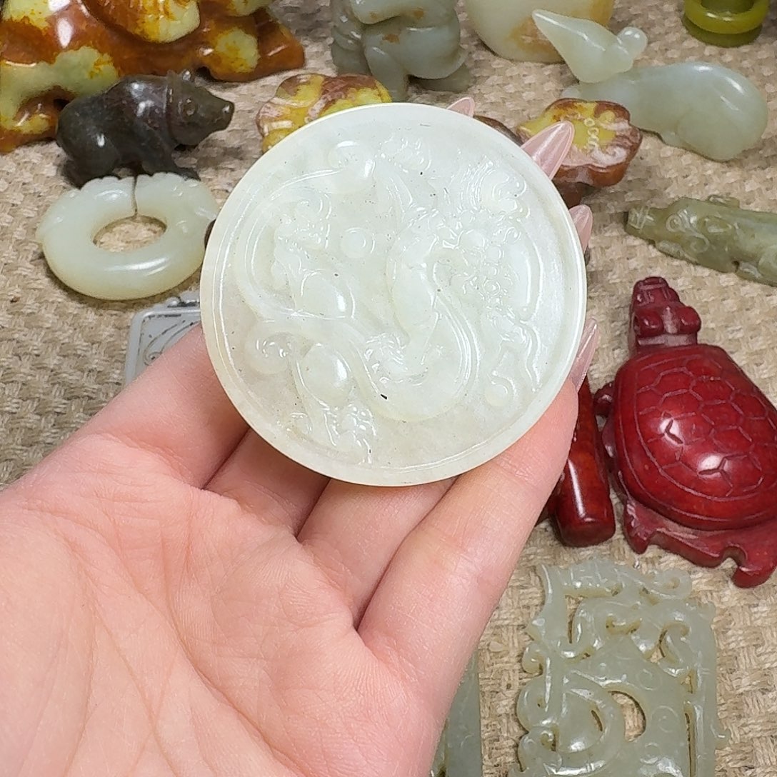 白玉菩提吊坠挂件