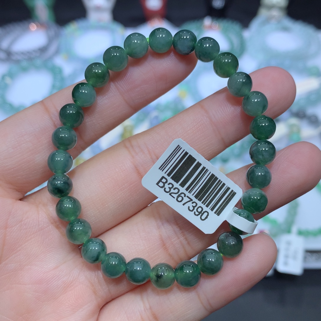翡翠未镶嵌手串天然