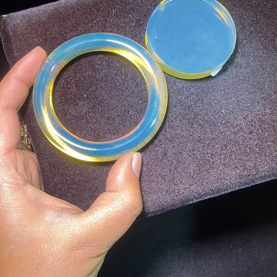 琥珀未镶嵌手镯手镯