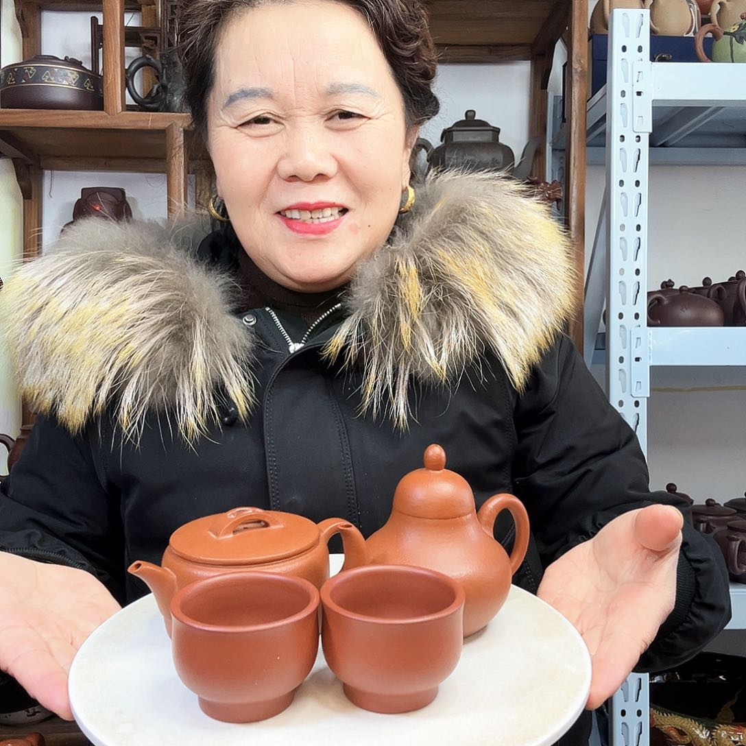 紫砂茶壶J**生紫砂壶泡茶喝起来