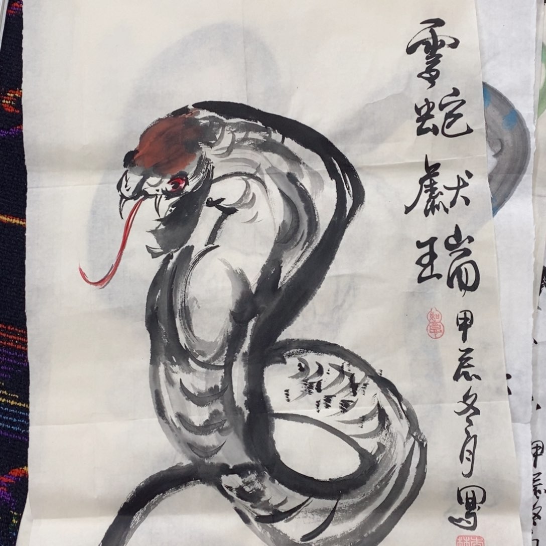 国画国画花鸟四尺三开  琪