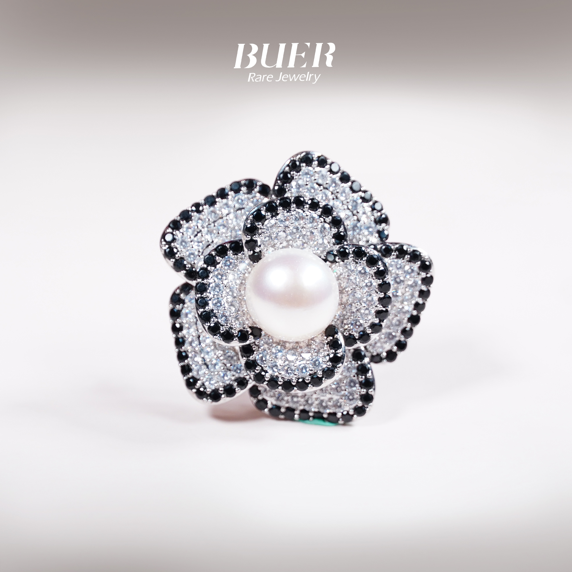 【不二】珍珠DIY胸针(山茶花)