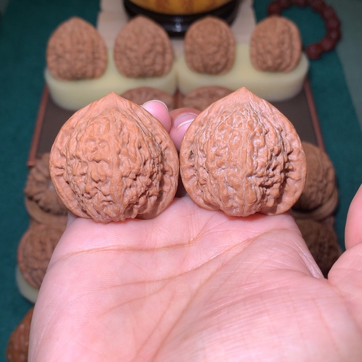 核桃文玩核桃把件七步沟公子帽37