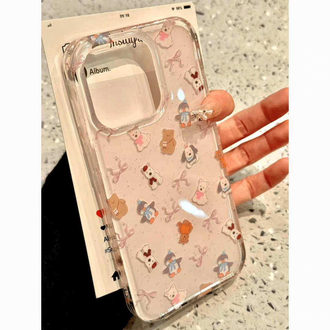  蝴蝶结jellycat适用iPhone16promax手机壳11适用苹果14动漫13/15