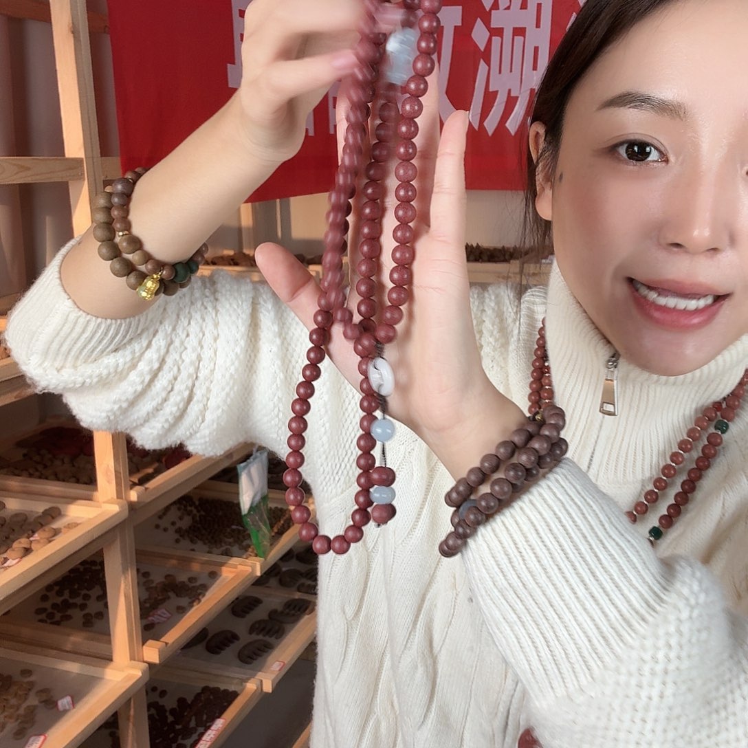 我***习泥塑洛神赋0.8珠108子