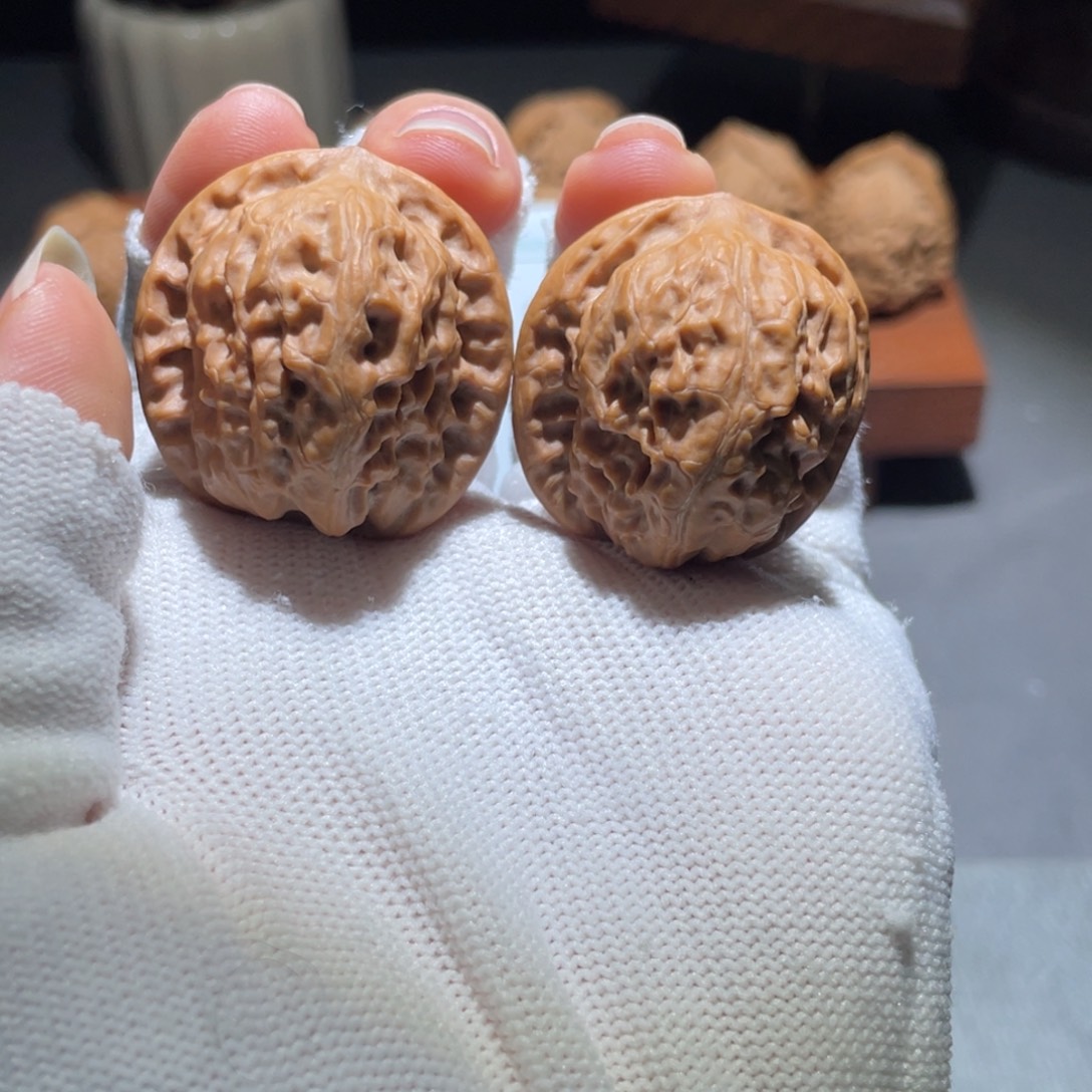 吊坠文玩核桃野狼33。34。6073