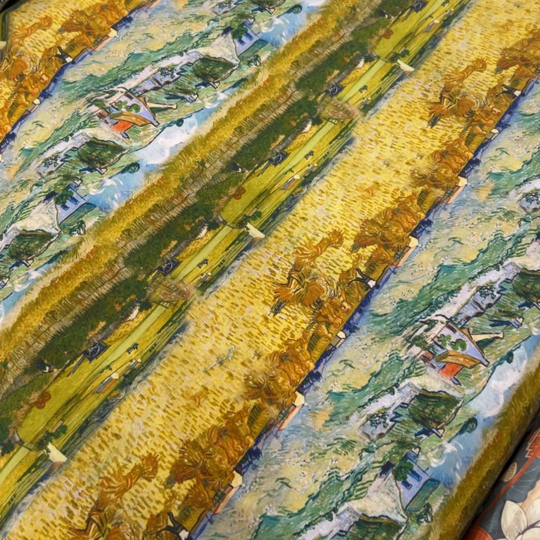 棉一米价弹力亚麻棉帆布1.3米宽果子b