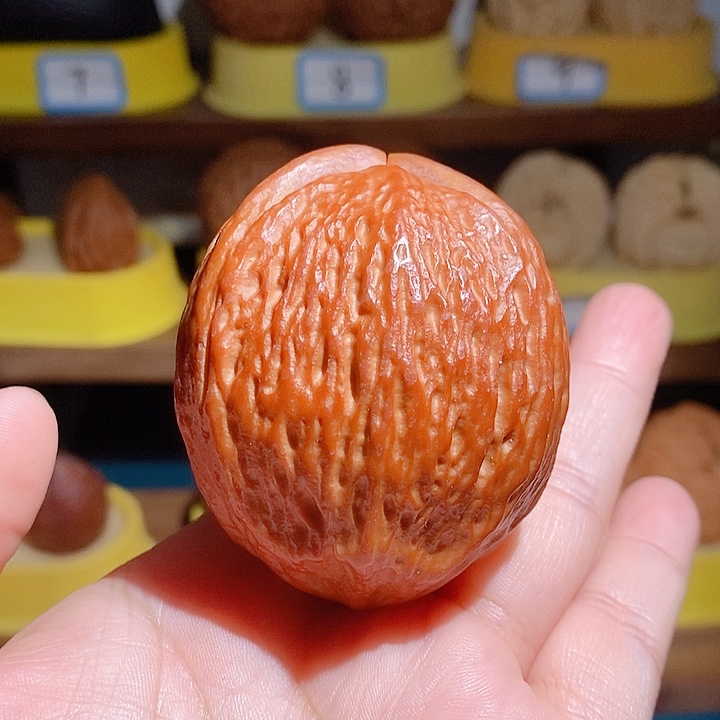 野生雷公核手把件4858