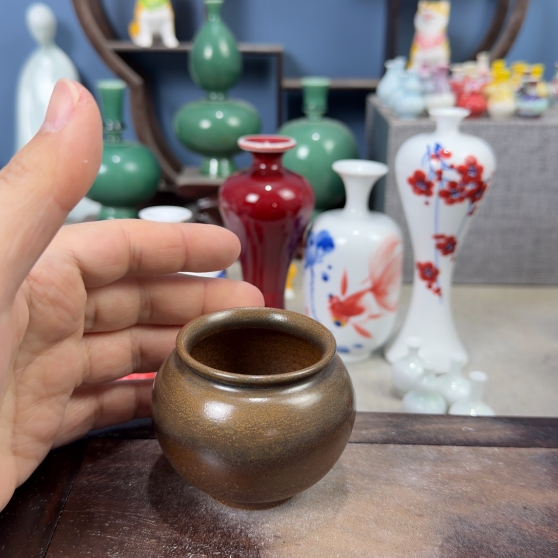 陶瓷手工小花器摆件