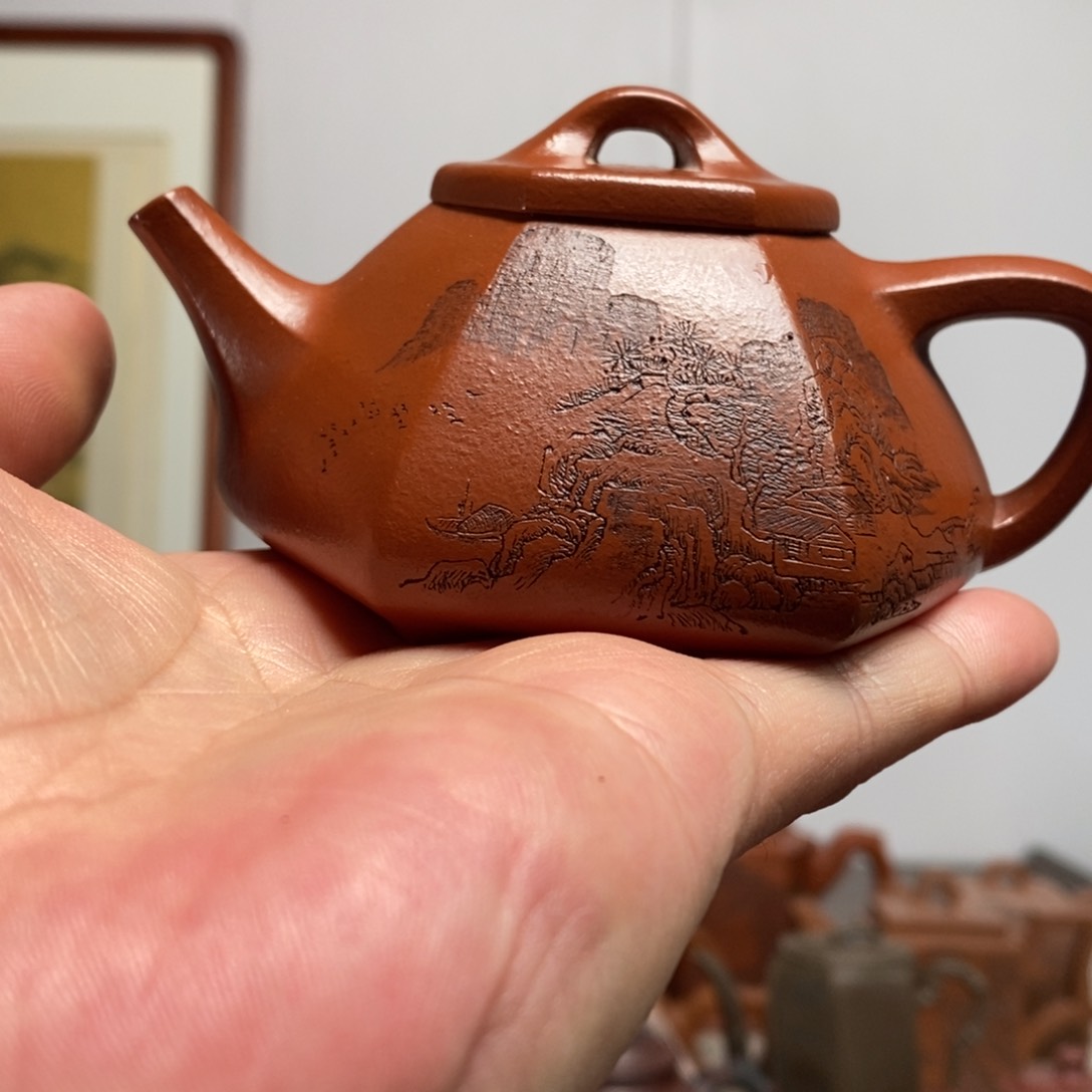 紫砂茶壶原矿泥料传统工艺制作