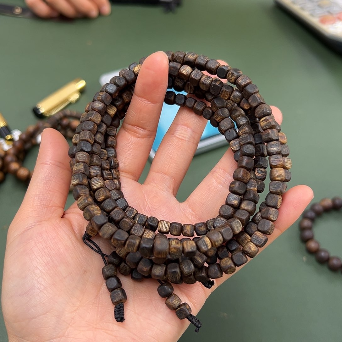 沉香手串罗门黑棋沉水19克卡6多样性发一条