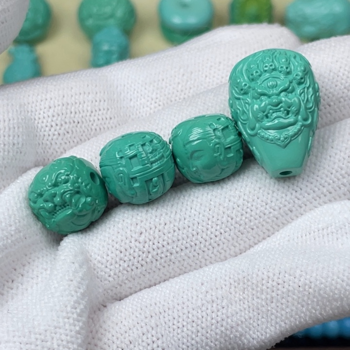 —***—高瓷绿12，mm配饰一套