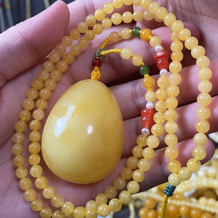 琥珀未镶嵌裸石水滴