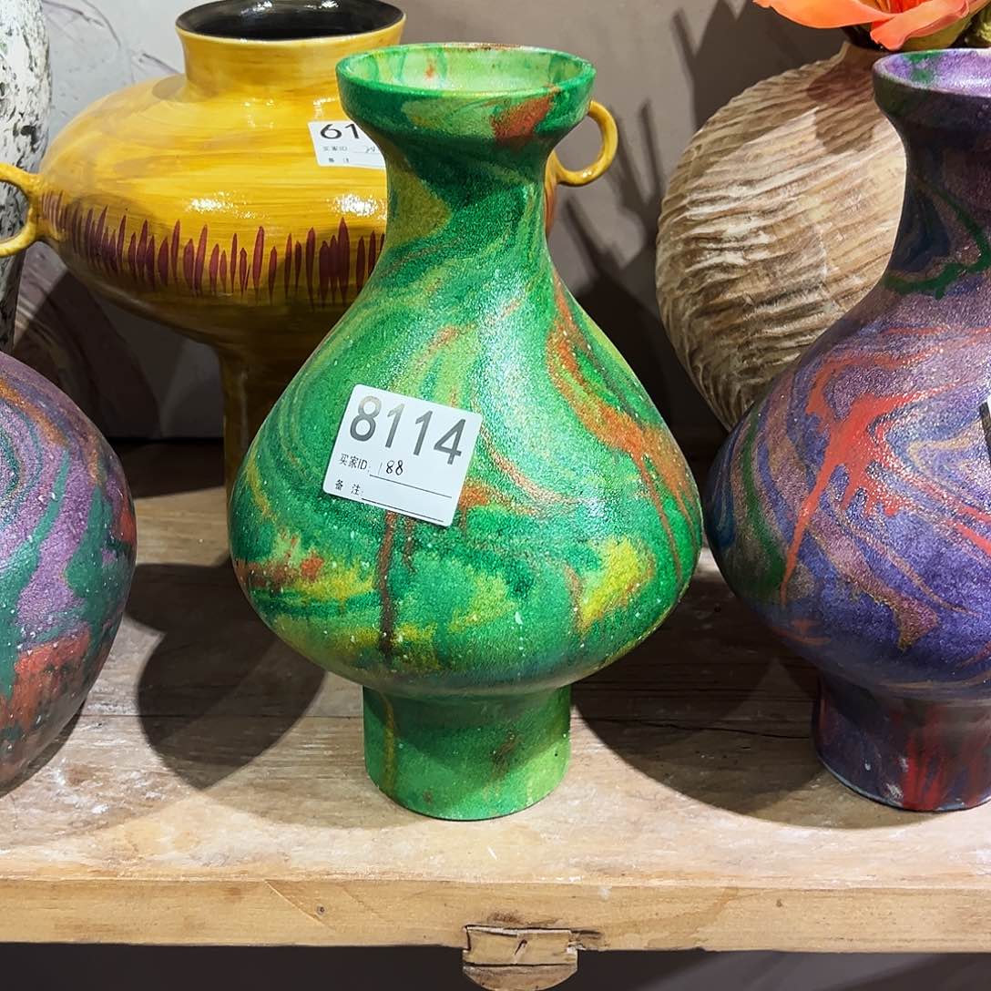 瓶8114高29口6陶瓷花瓶无孔