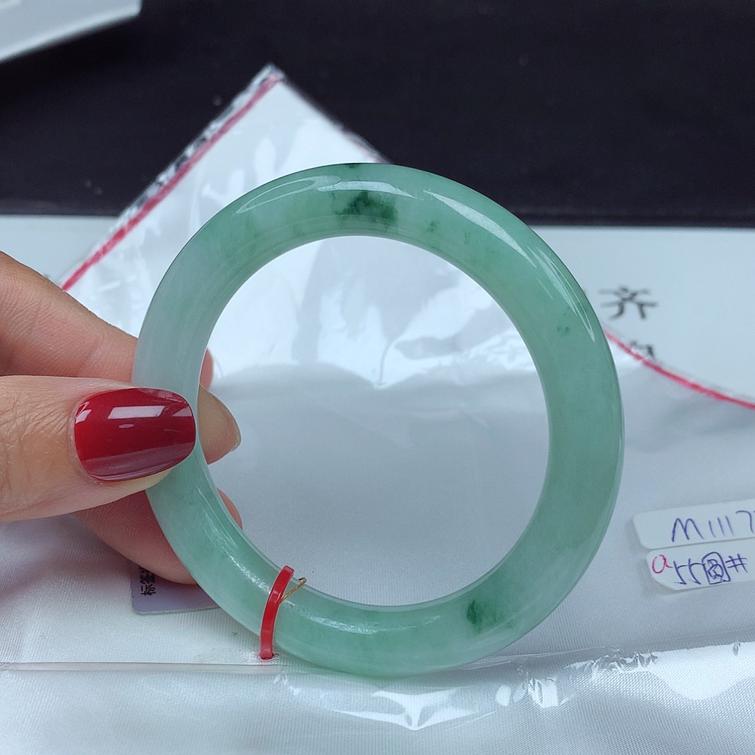 翡翠未镶嵌手镯55圈1777