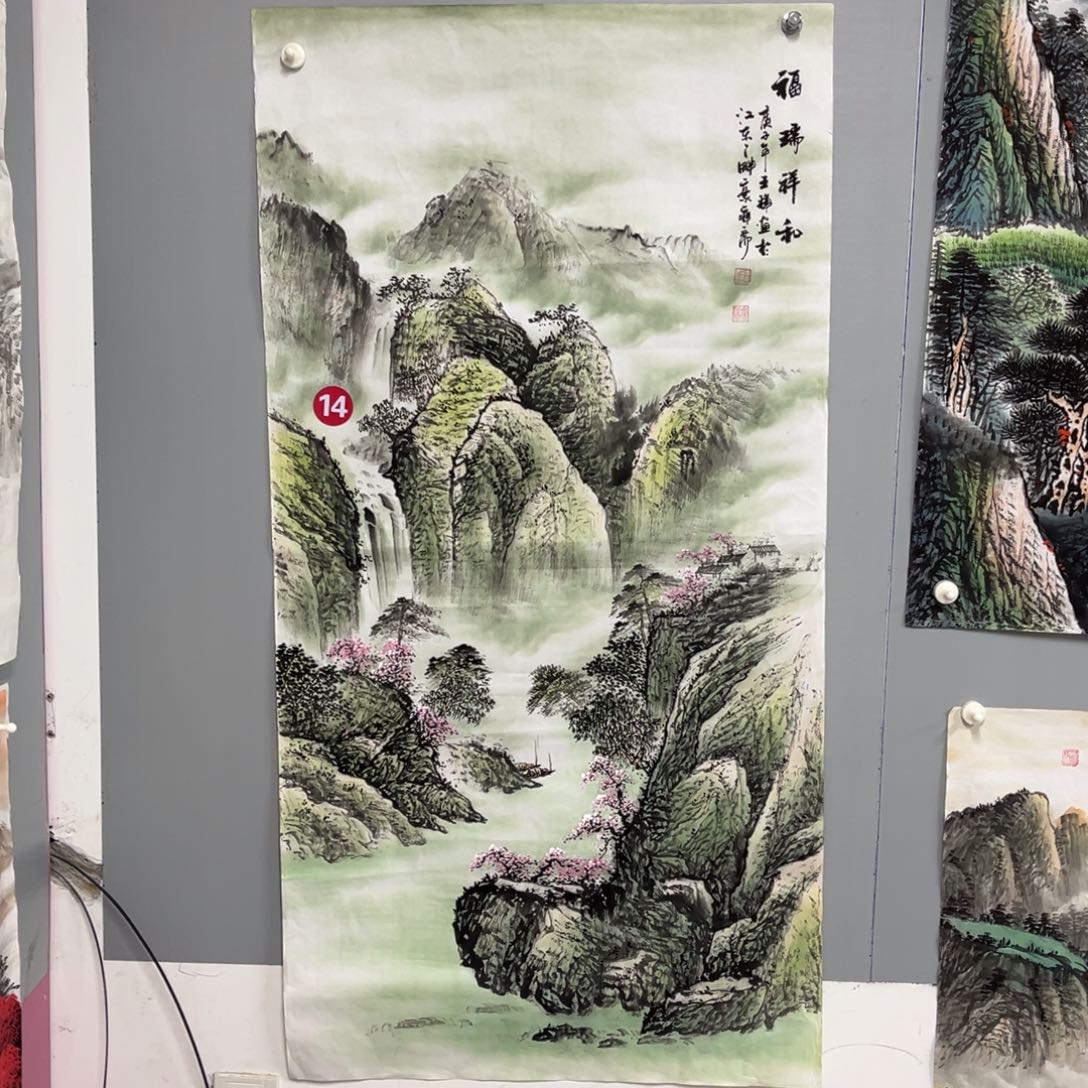 国画宣纸手绘，手工作品