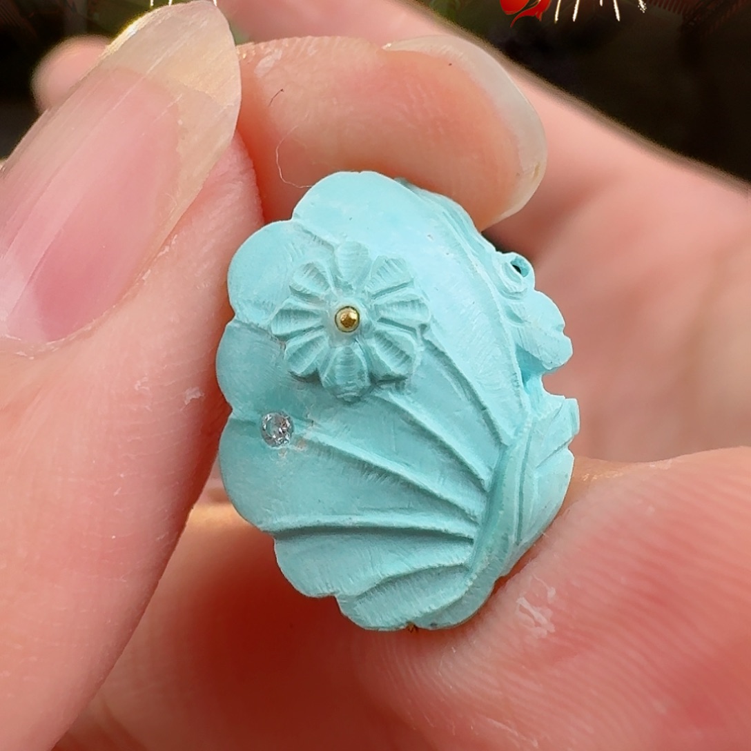 绿松石珠宝奇石未镶嵌