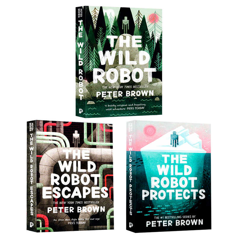 AR5.0 荒野机器人3册 英文原版 电影小说原著青少年科幻小说