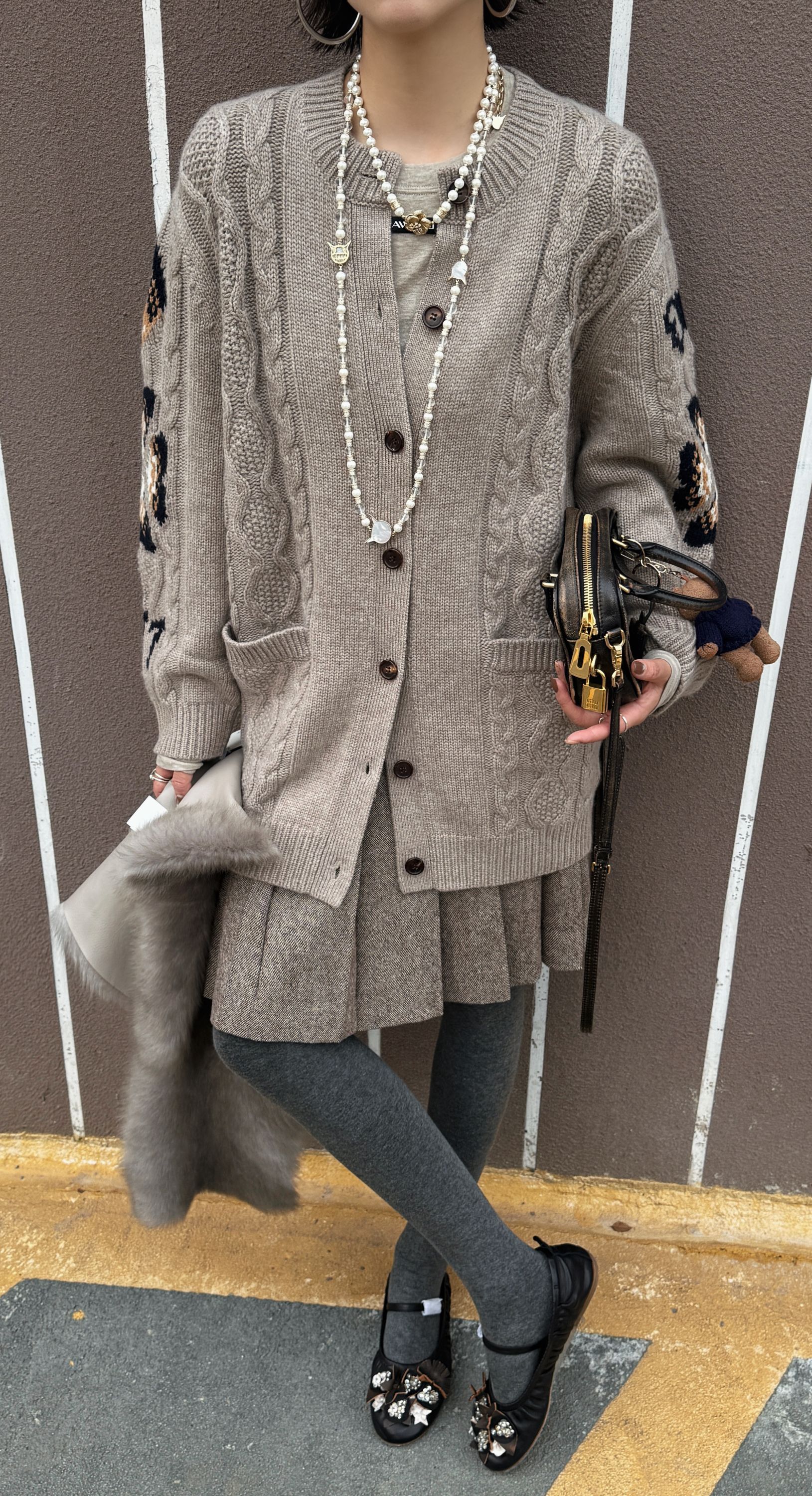 YSEVENTEEN 爱之绽毛织长外套 Y550719