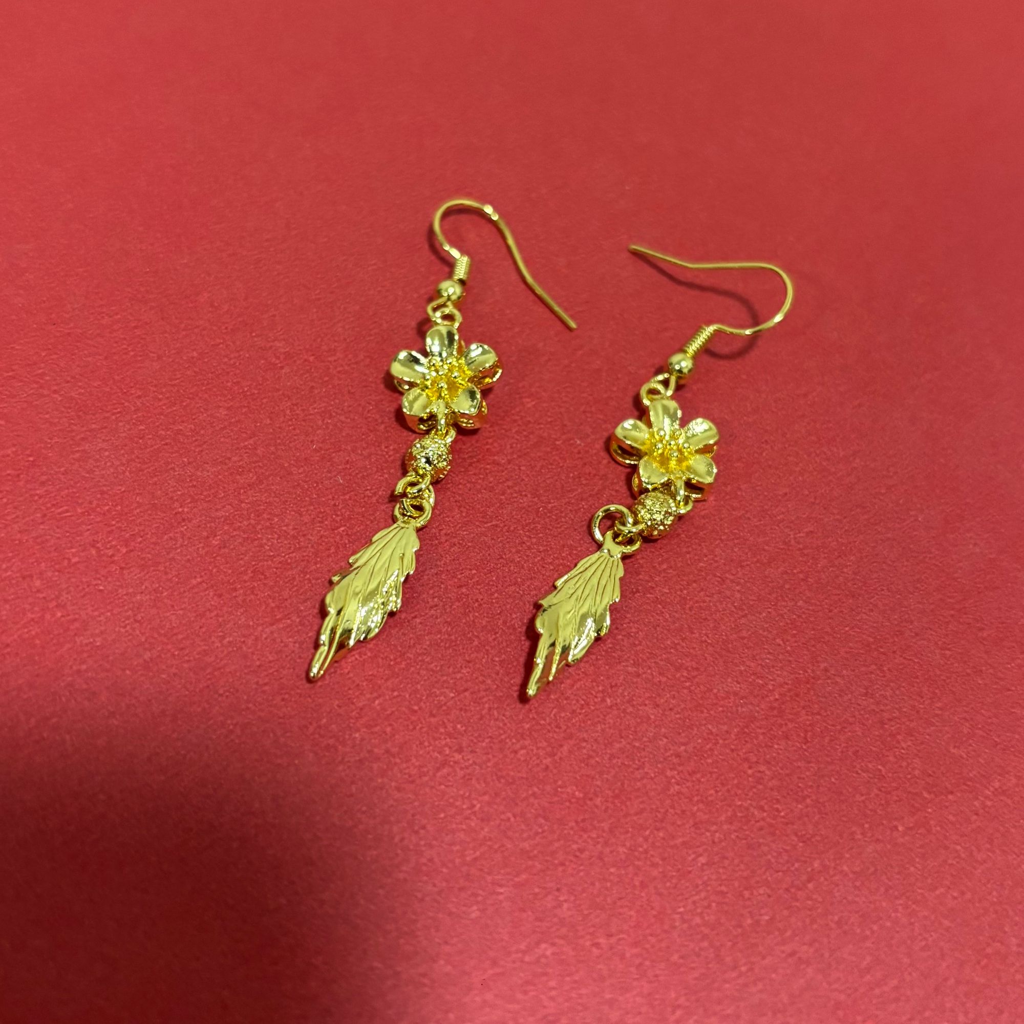 90   精工百搭花耳坠