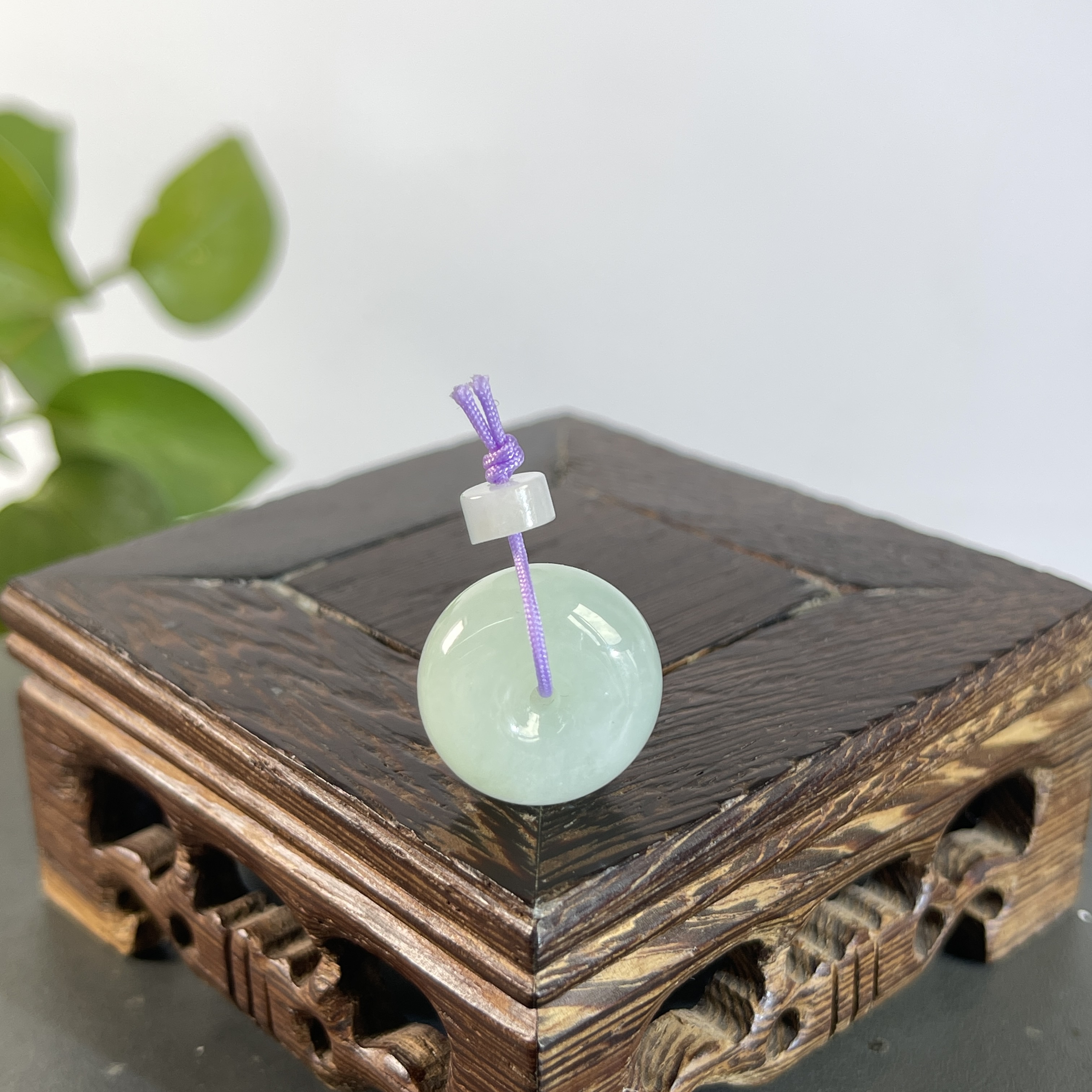 JYB23-012  天然缅甸A货翡翠  平安扣