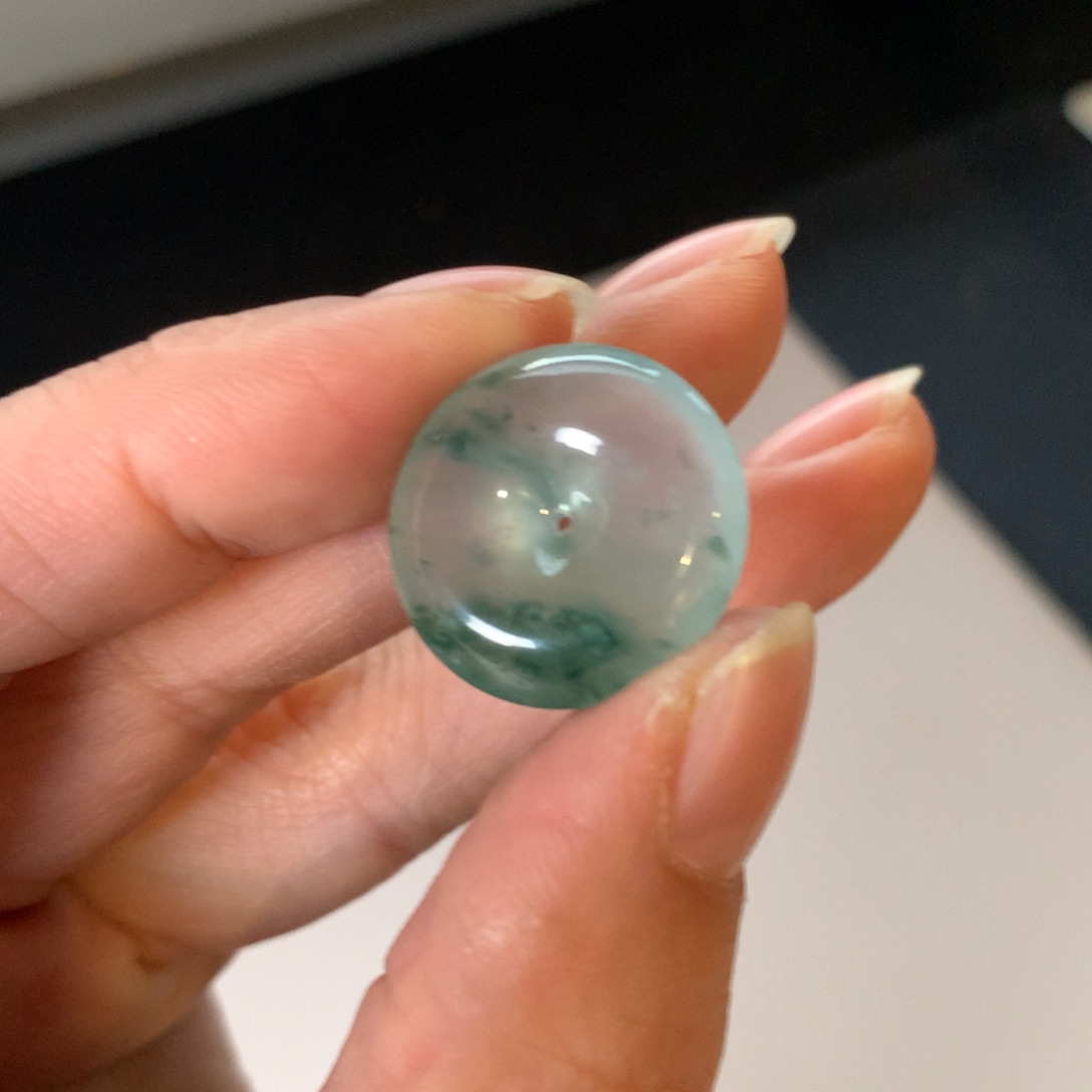 翡翠颈饰未镶嵌天然缅甸翡翠吊坠19.9-5.7