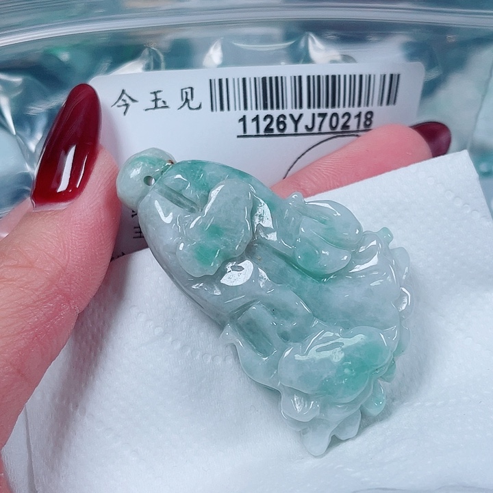 翡翠未镶嵌吊坠(不含链)