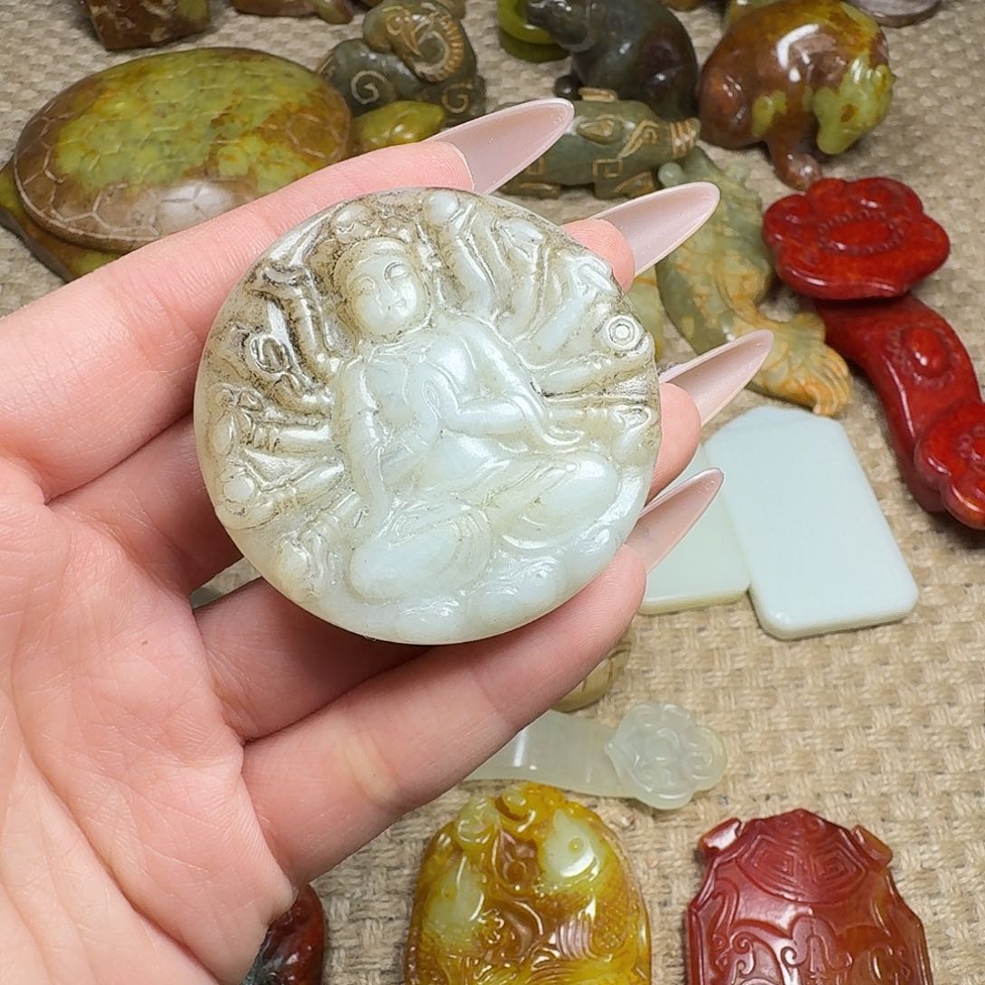 白玉菩提吊坠挂件