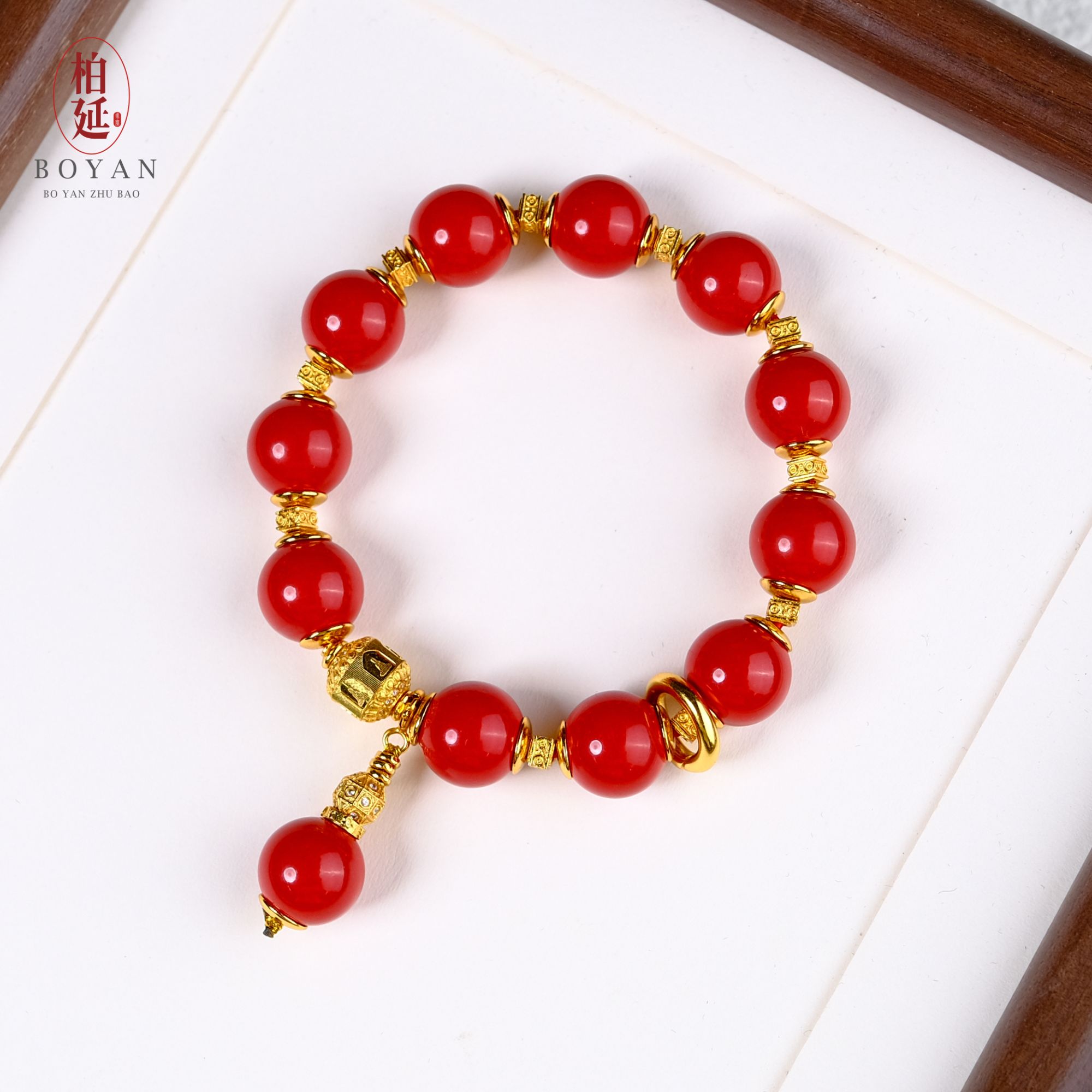 含辰砂工艺品【万福】精工水飞砂朱砂万佛葫芦diy手串时尚BY2898