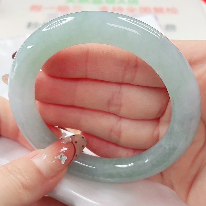 翡翠未镶嵌手镯57.6x82