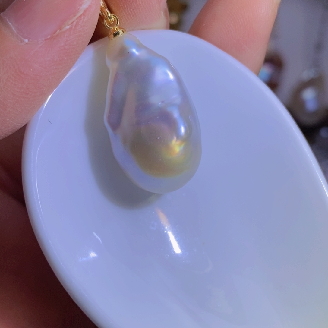 淡水珍珠银S925镶嵌淡水珍珠