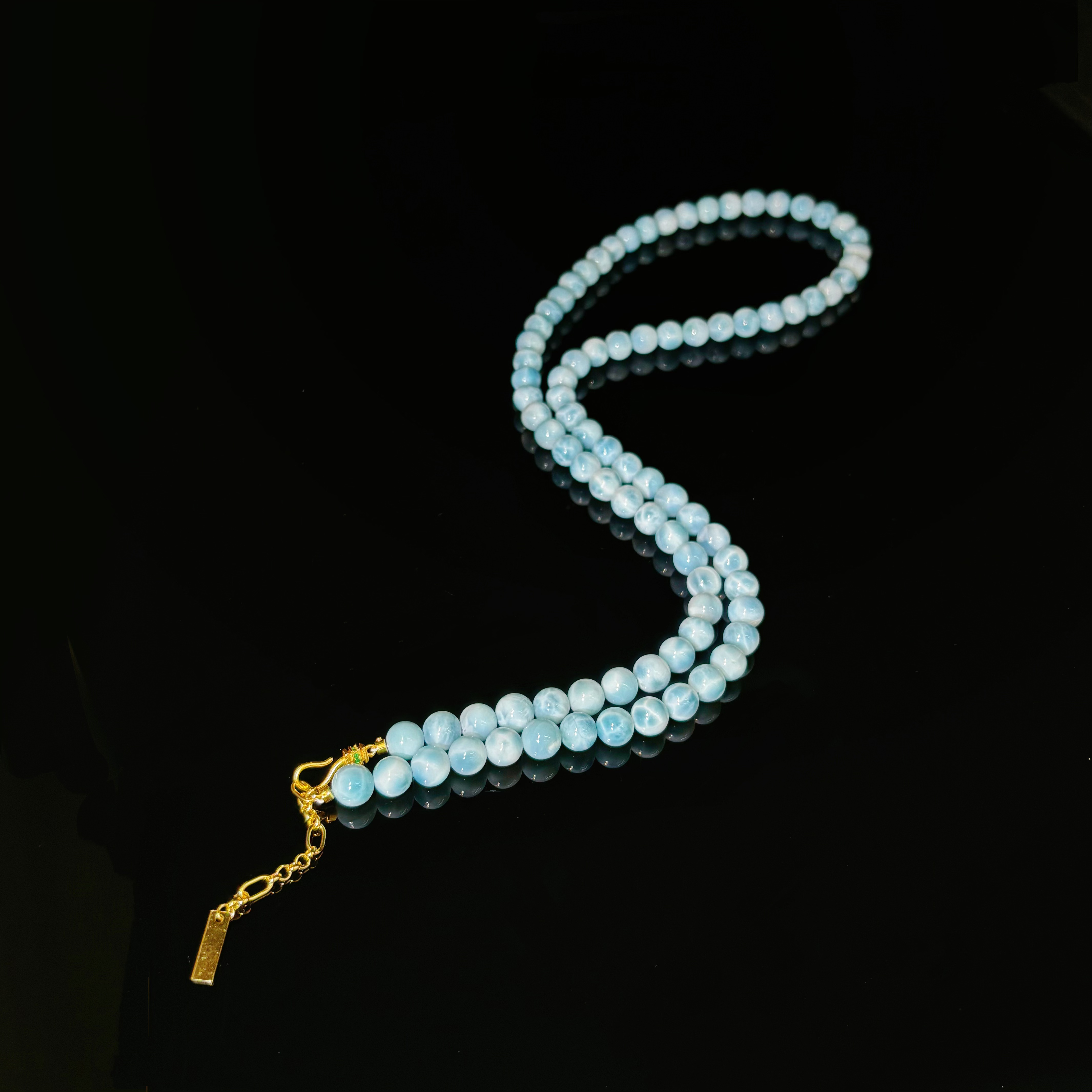 海纹石 项链 7mm 3368 多样性发一件 65cm