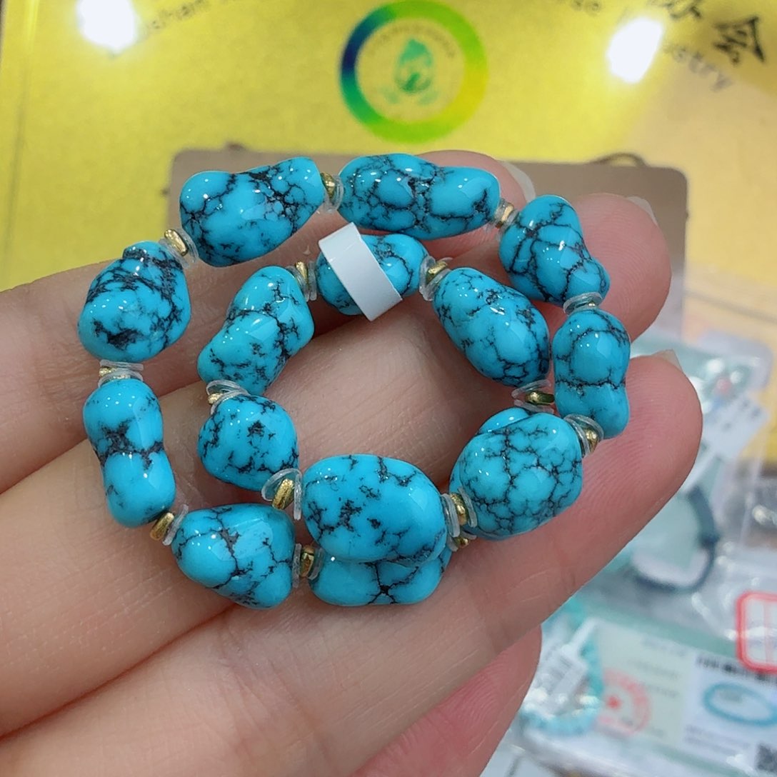 未镶嵌绿松石珠宝奇石