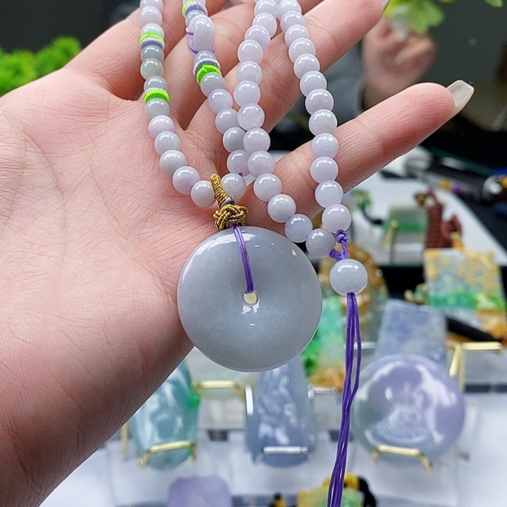 颈饰未镶嵌翡翠翡翠A货