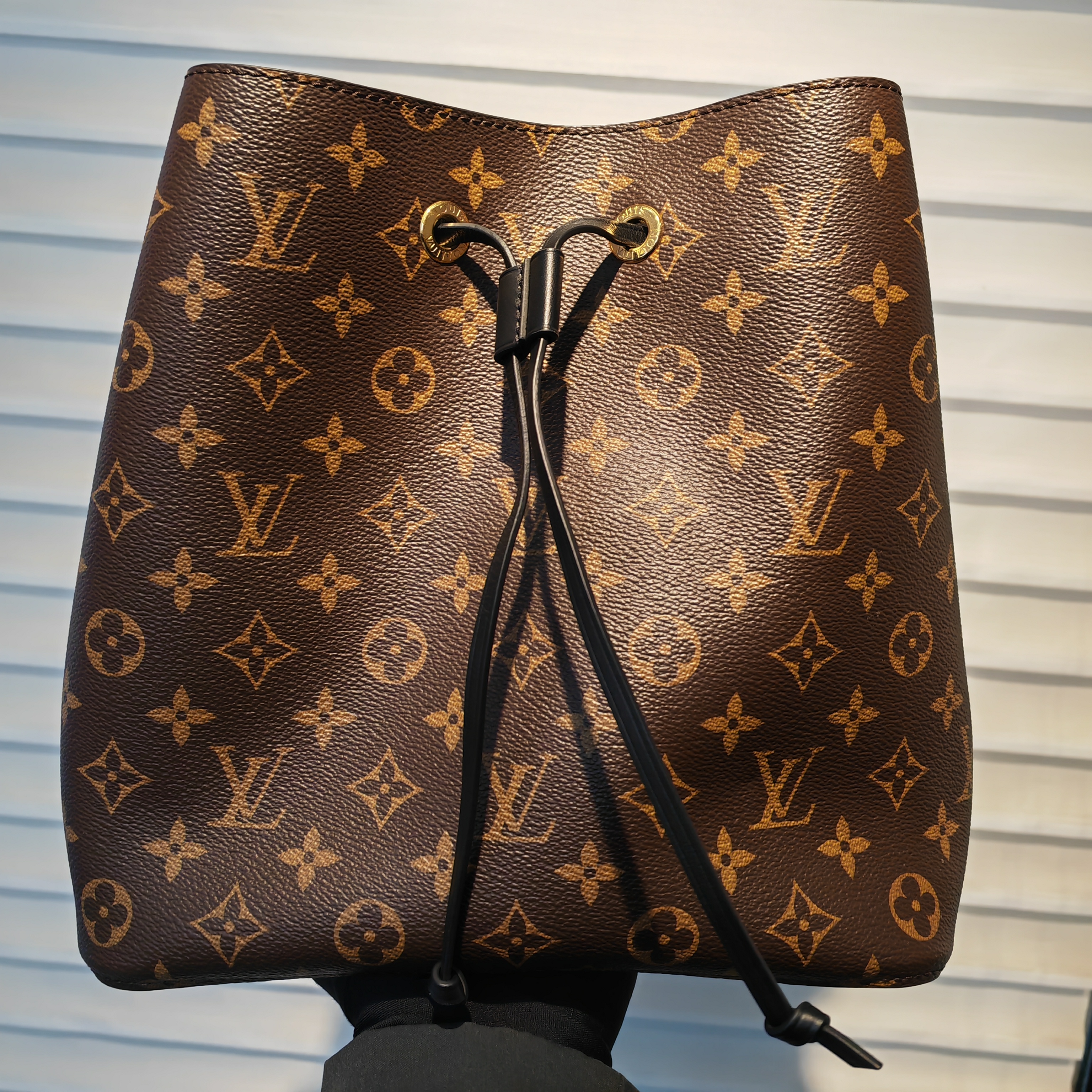 99新 LouisVuitton/路易威登 老花黑水桶芯片款/BJ7965220   临