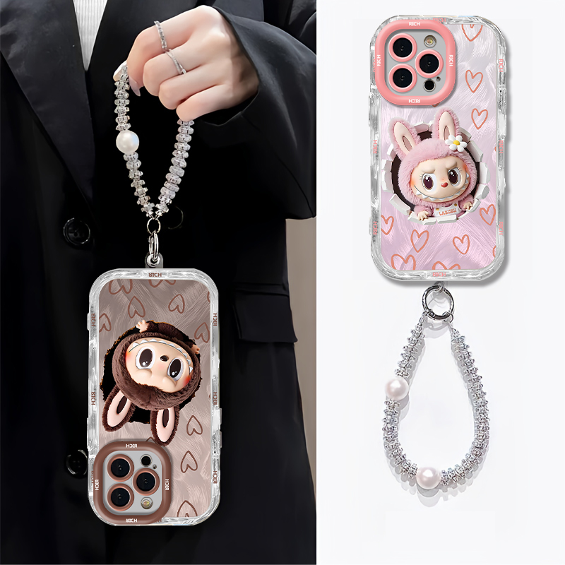 拉布布奶油纱适用苹果15/16promax手机壳vivo华为mate70小米14/13