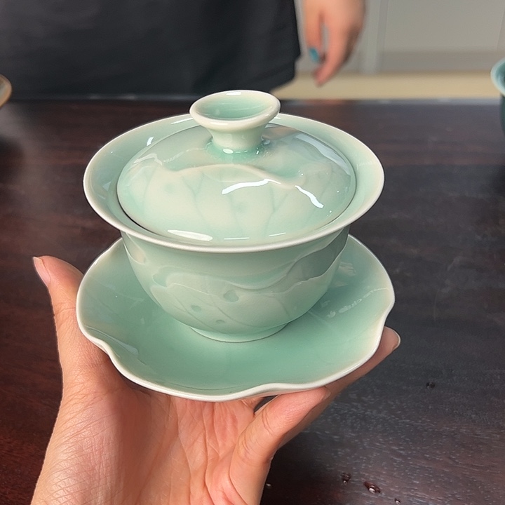 龙泉云间青瓷小米茶器