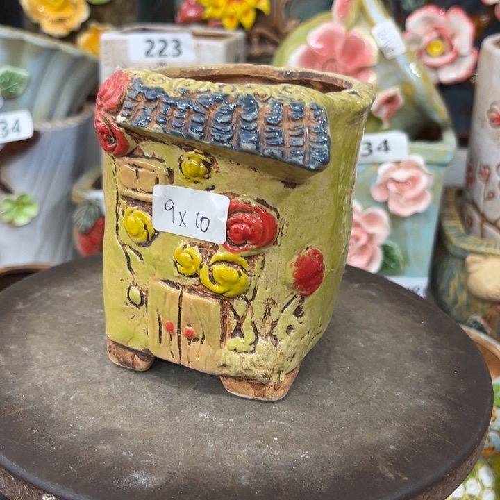 紫砂花盆粗陶材质多肉花盆