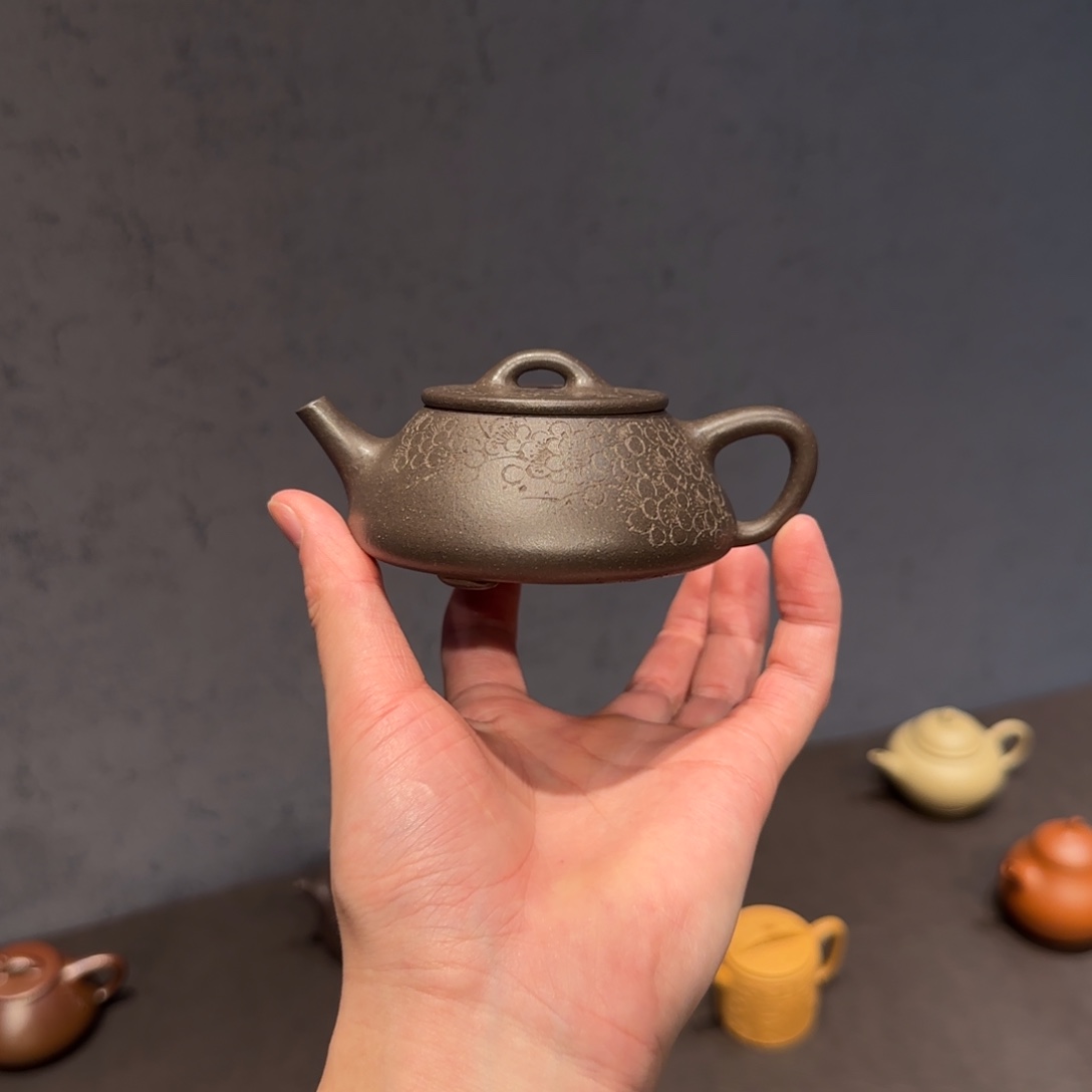 L***4紫砂茶壶平盖石瓢 天青 150cc