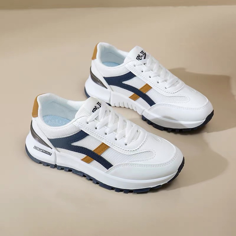 四季新款女生运动时尚百搭潮流网面板鞋运动鞋阿甘鞋A098-2