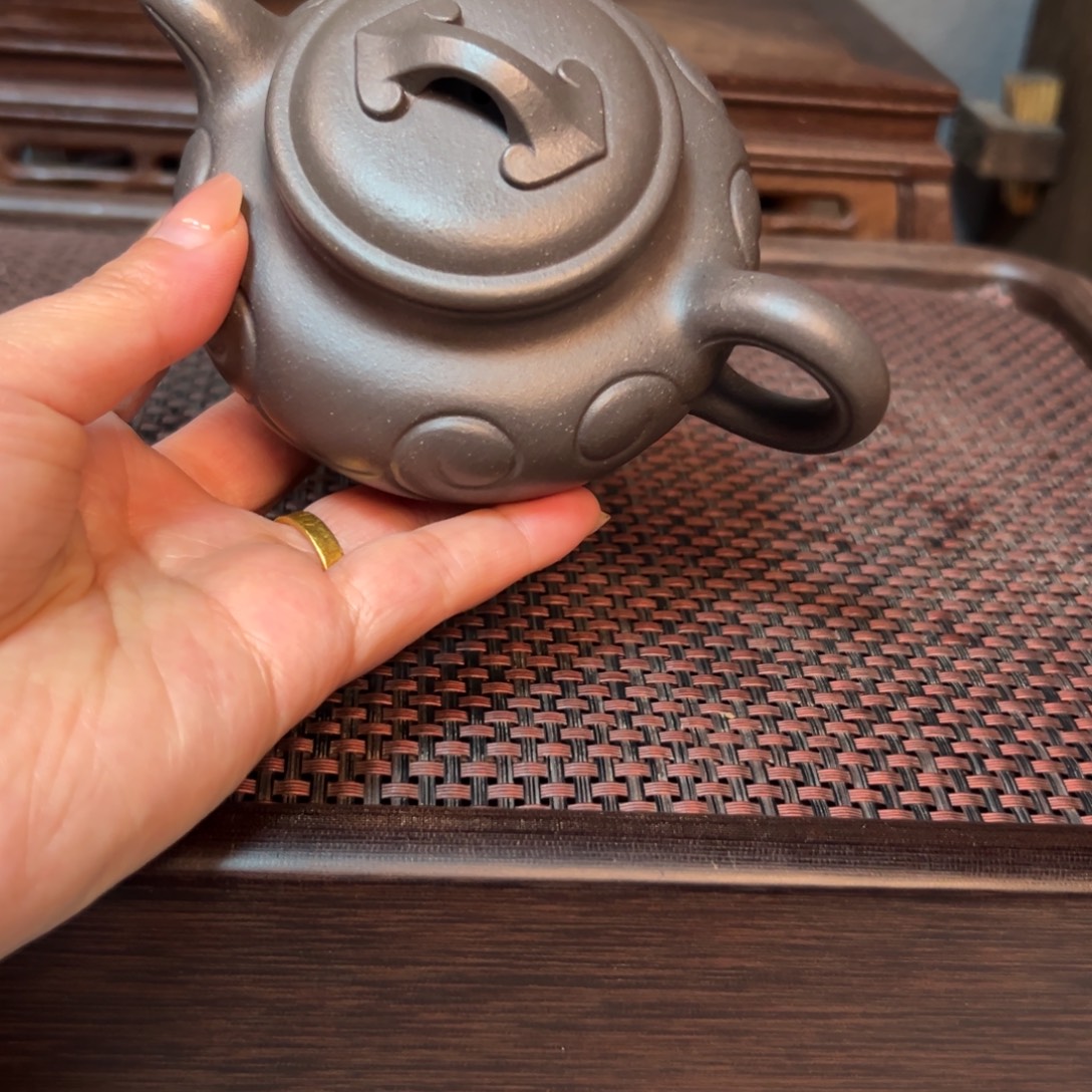 老***长茶壶紫砂宜兴紫砂全手如意仿古