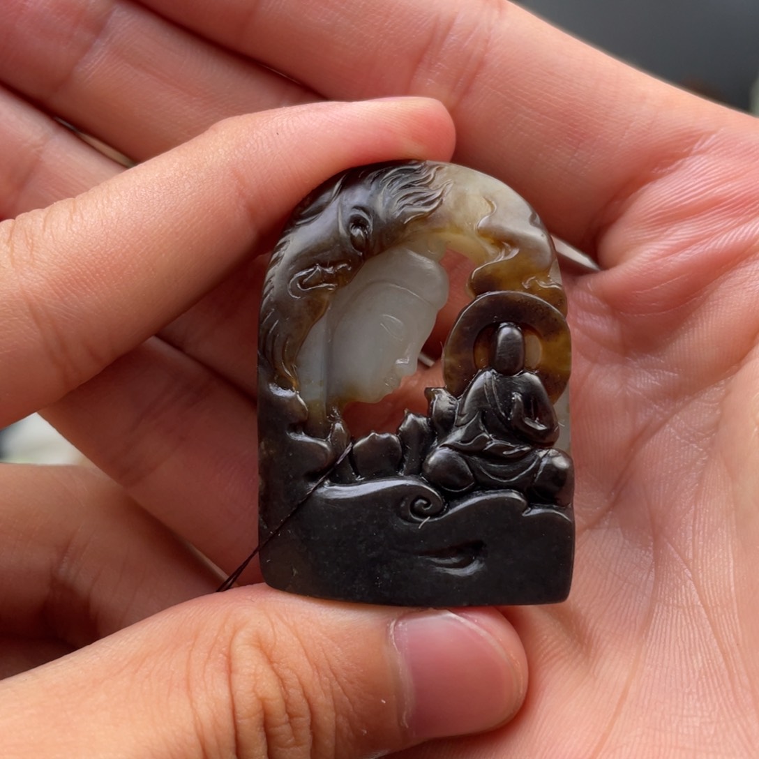 和田玉未镶嵌挂件