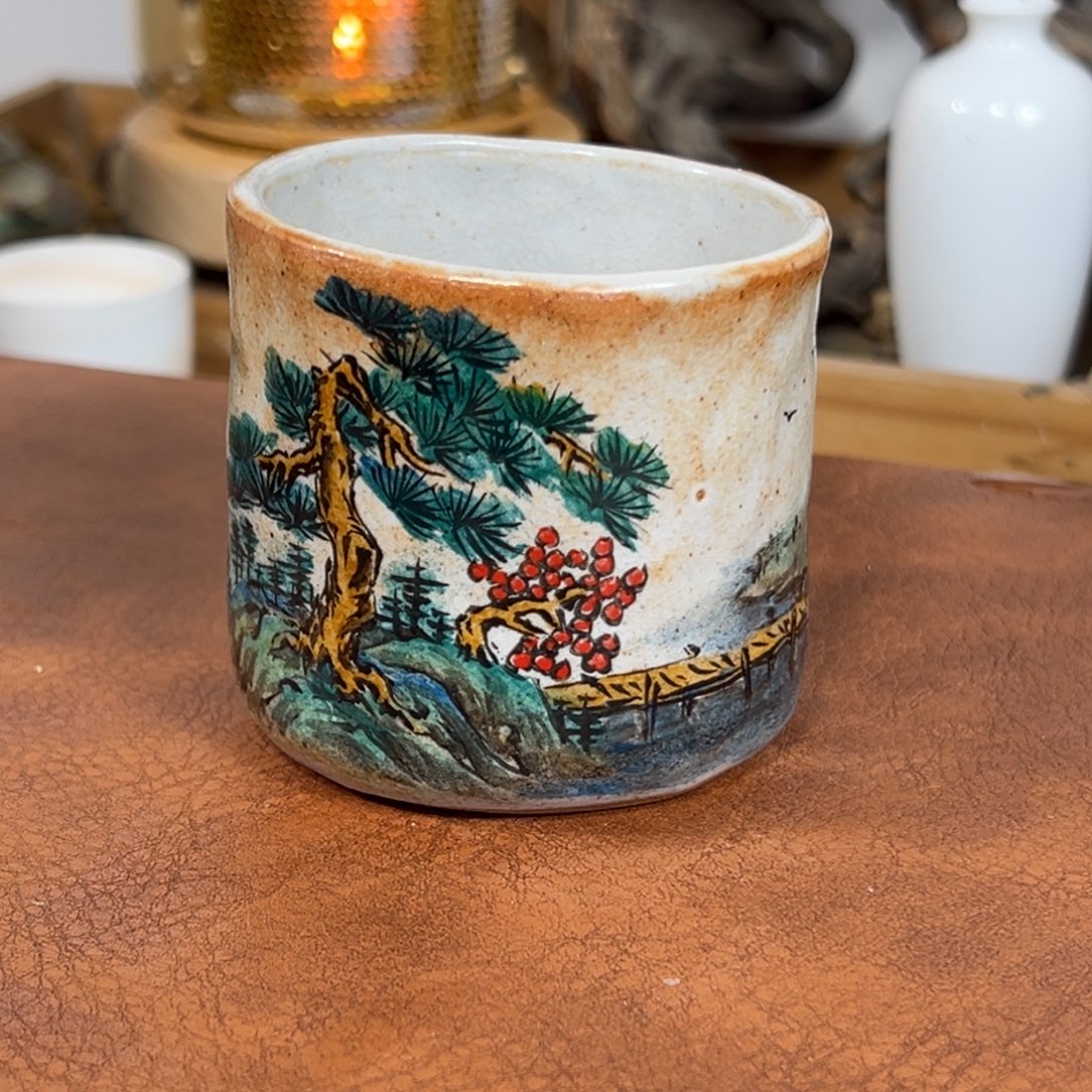 瓷杯子景德镇匠心窑原创手工工艺制作