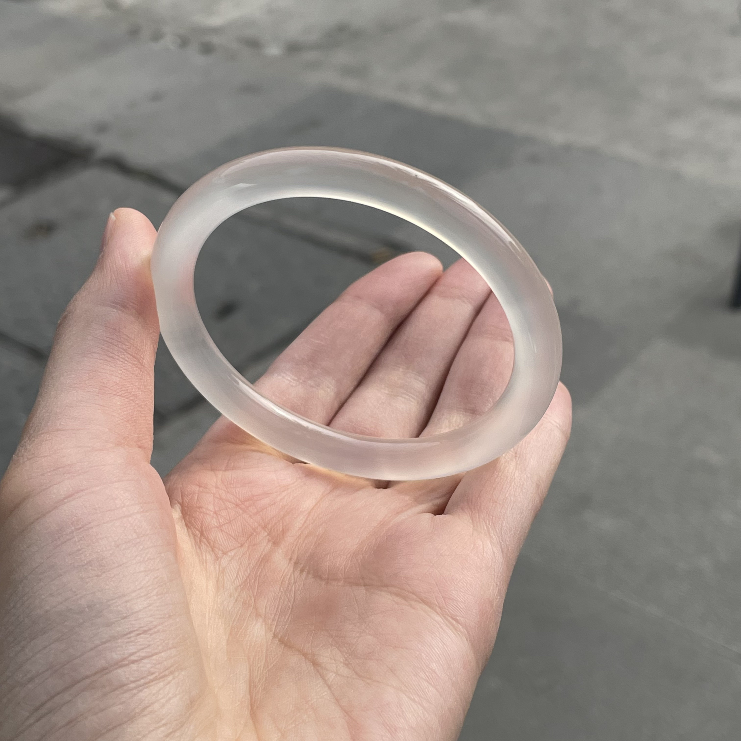 圈口59+美人条浅香槟飘纹-玛瑙