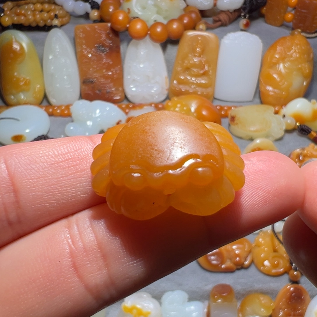 和田玉未镶嵌吊坠(不含链)