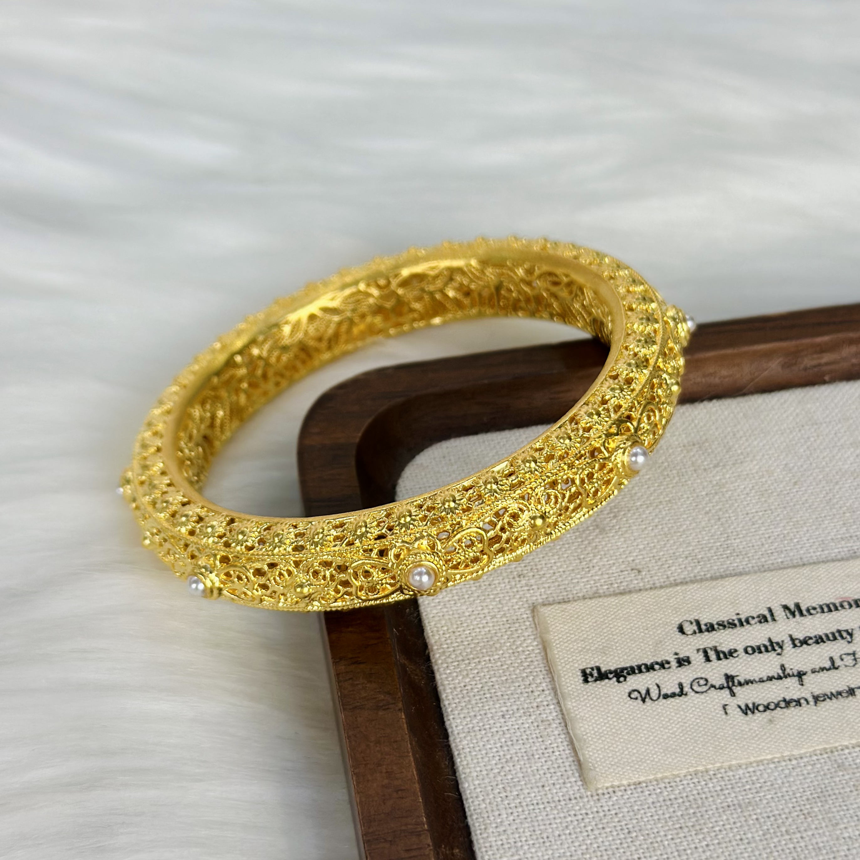 999足金5G工艺黄金十全十美手镯