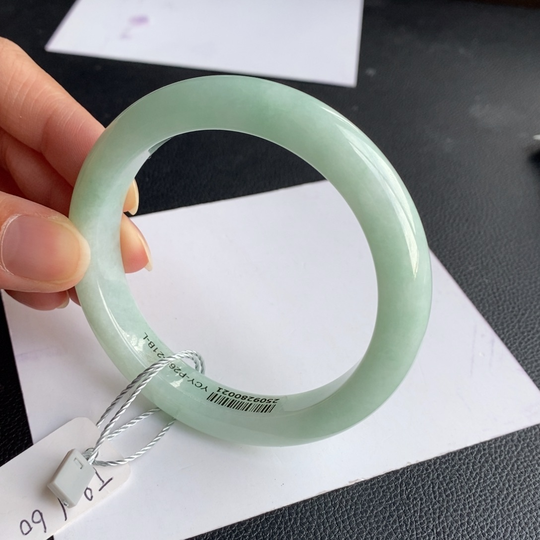 未镶嵌手镯翡翠60正圈